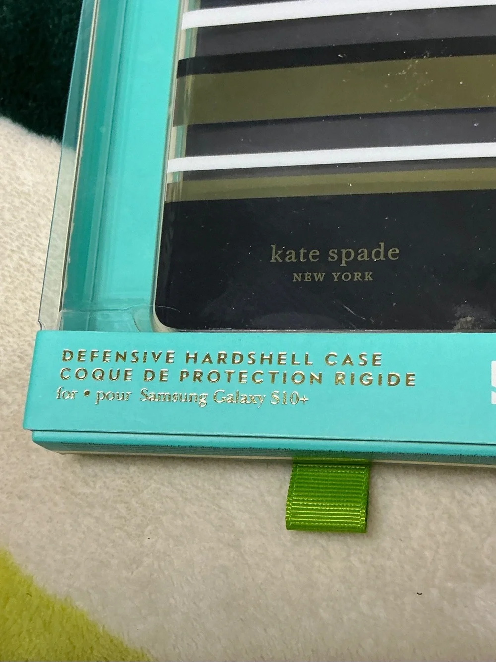 Kate Spade Green Floral Clear Samsung Case & OtterBox Symmetry Clear Case Bundle